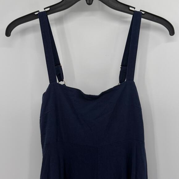 Haven Women's Sardinia Linen/Viscose Blend Maxi Dress - Riviera Blue - XS/S - Picture 3 of 9